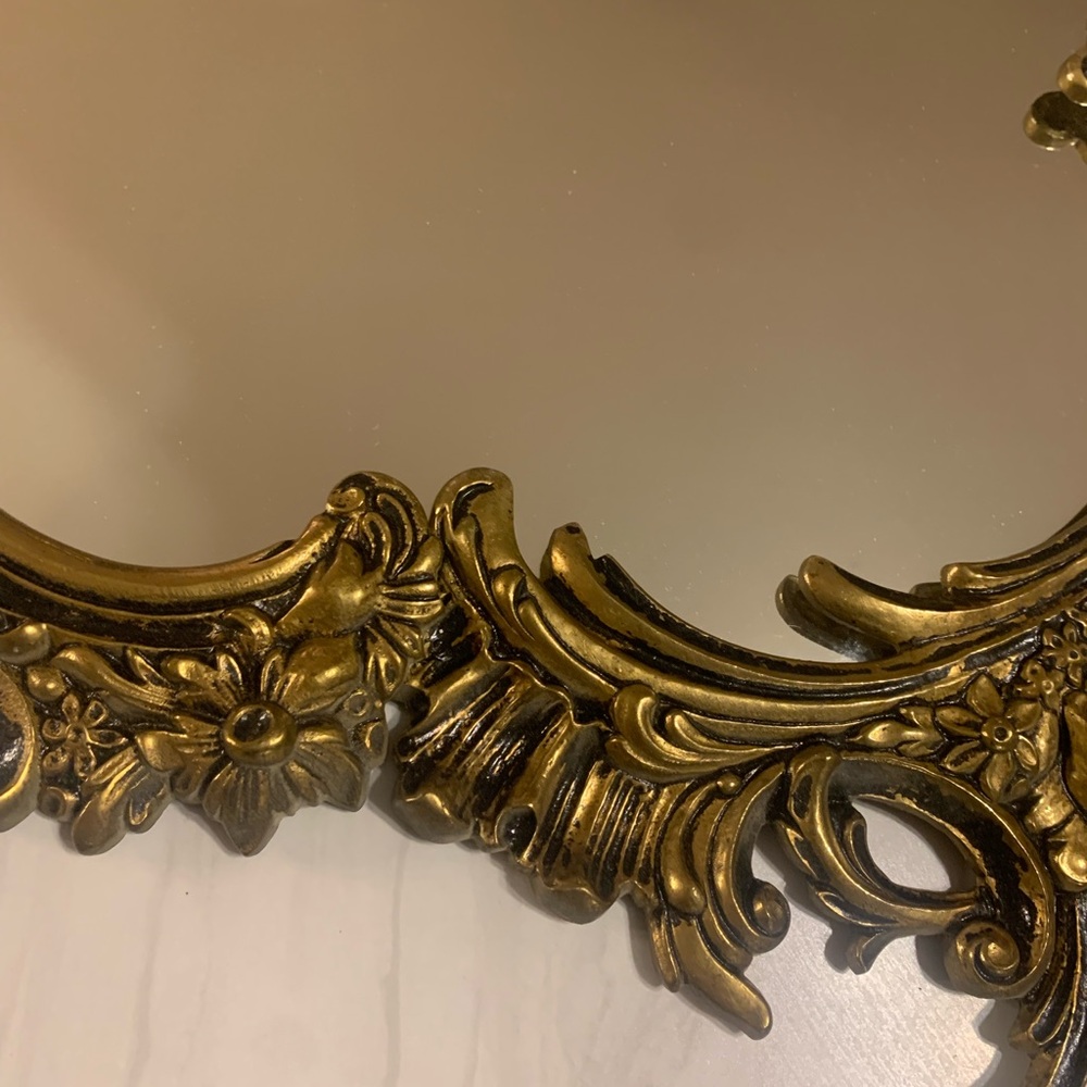 🔥💕WOW Very large vintage mirror in Victorian brass🔥RARE - Picture 10 of 16